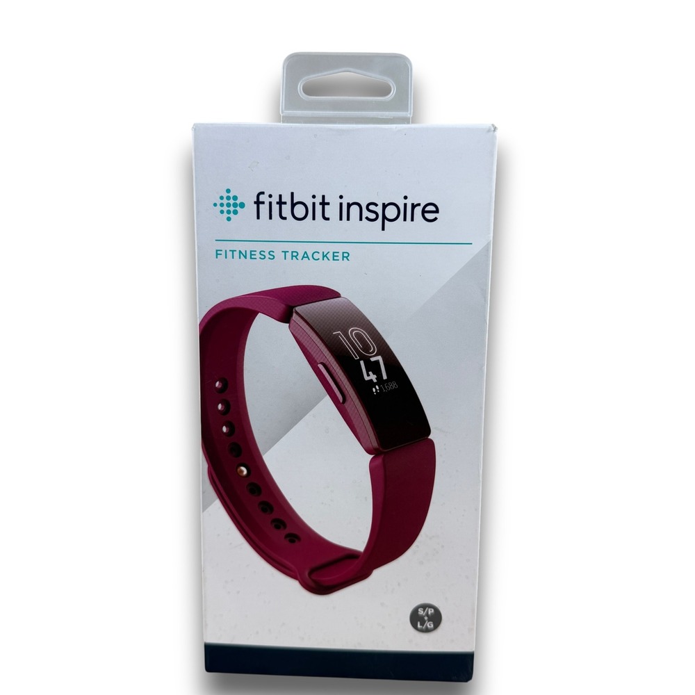 Fitbit Inspire FB412BYBY Fitness Tracker S/P & L/G Wristband -Sangria